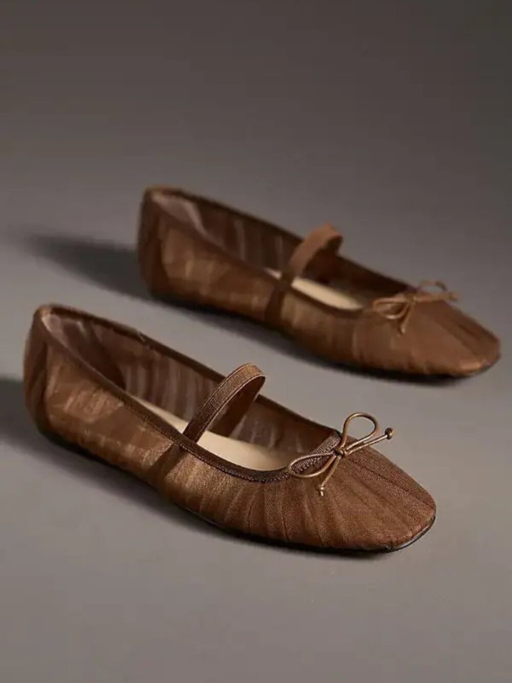 Dolce Vita Raeven Ballet Flats in Mid Brown NEW